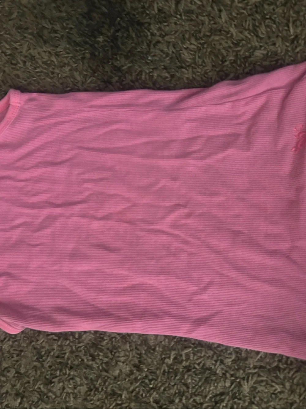 Justice Girls Pink Ribbed Tank Top